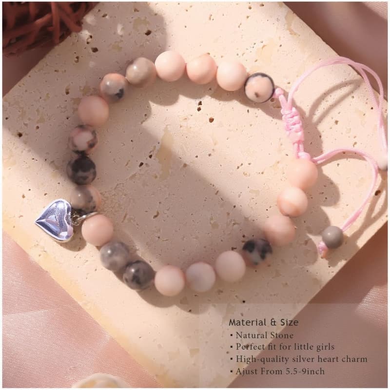 Natural Stone Beaded Bracelet for Girls – Birthday & Graduation Gift
