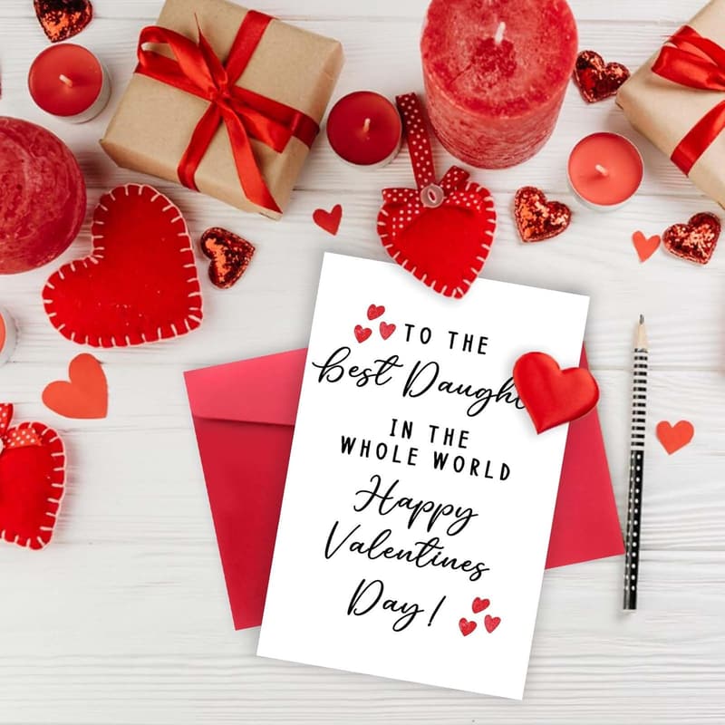 Valentine's Day Card for Daughter - Unique Sweet Gift
