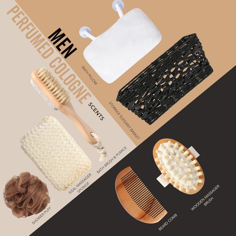 Father's Day Spa Gift Set for Men – 14-Piece Self-Care Kit