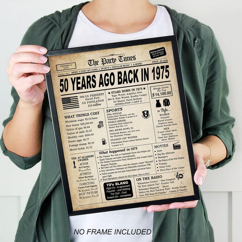 50th Birthday Classy Vintage Table Decor and Gifts