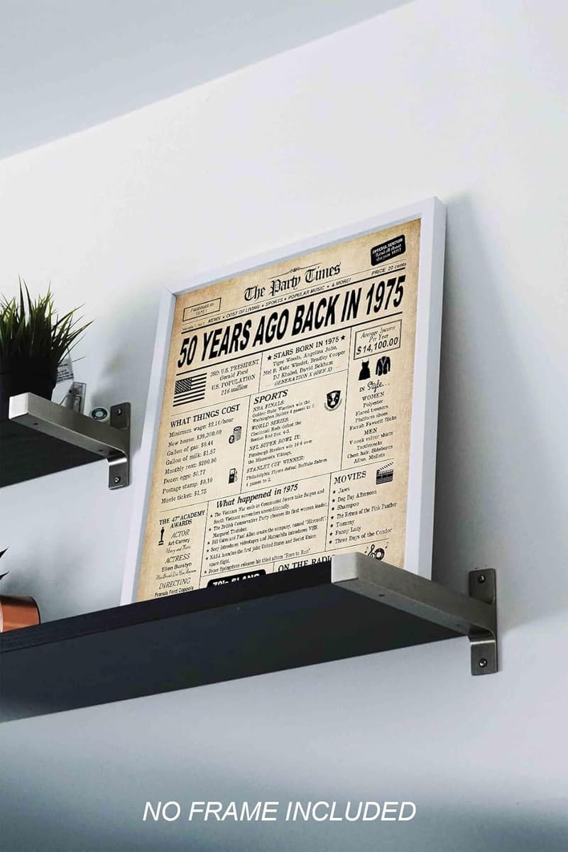 50th Birthday Classy Vintage Table Decor and Gifts