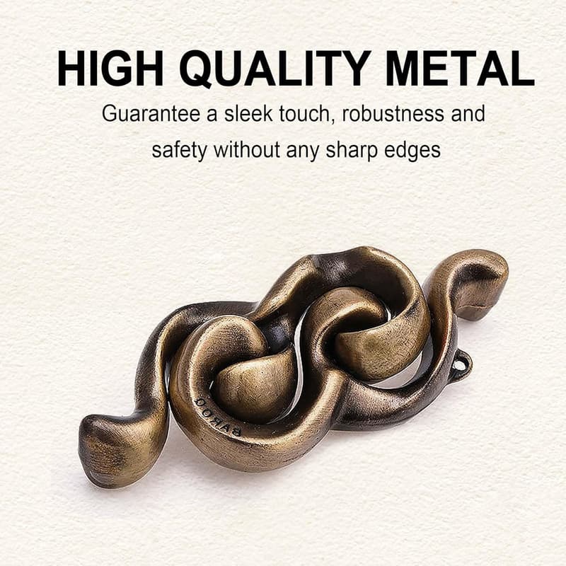 6 PCS Metal Brain Teaser Puzzles for Adults and Teens