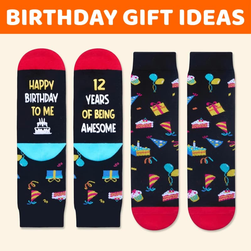 12th Birthday Tween Socks for Kids