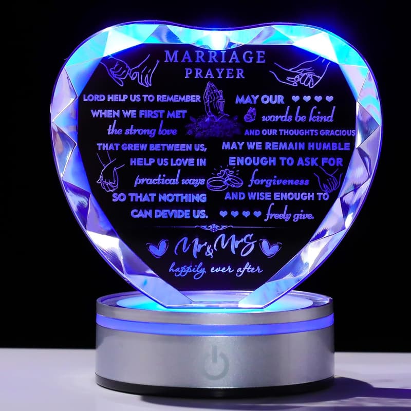 2025 Anniversary Crystal Keepsake for Couples