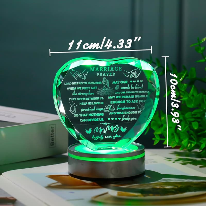 2025 Anniversary Crystal Keepsake for Couples