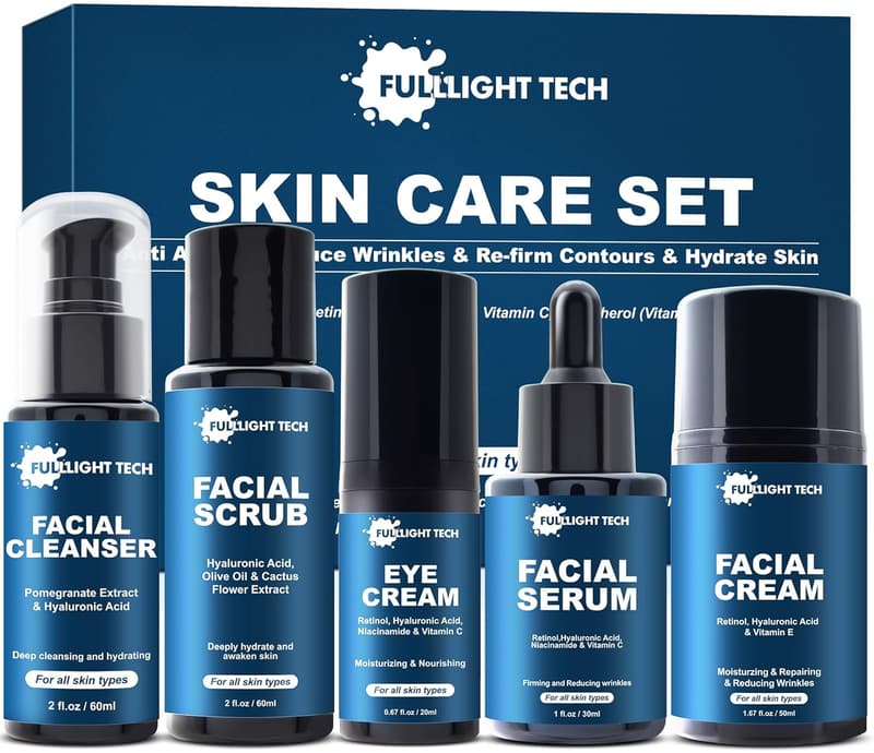 Men's Anti-Aging Skin Care Kit with Retinol & Hyaluronic Acid