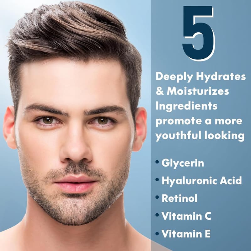 Men's Anti-Aging Skin Care Kit with Retinol & Hyaluronic Acid