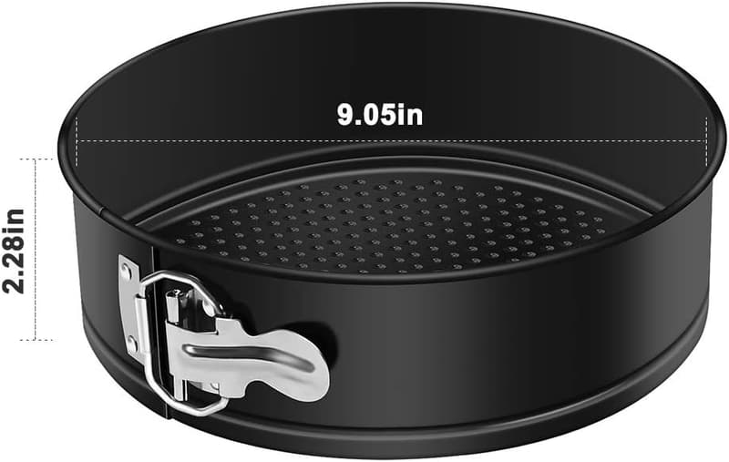 Nonstick Springform Pan with Removable Bottom and 50 Liners