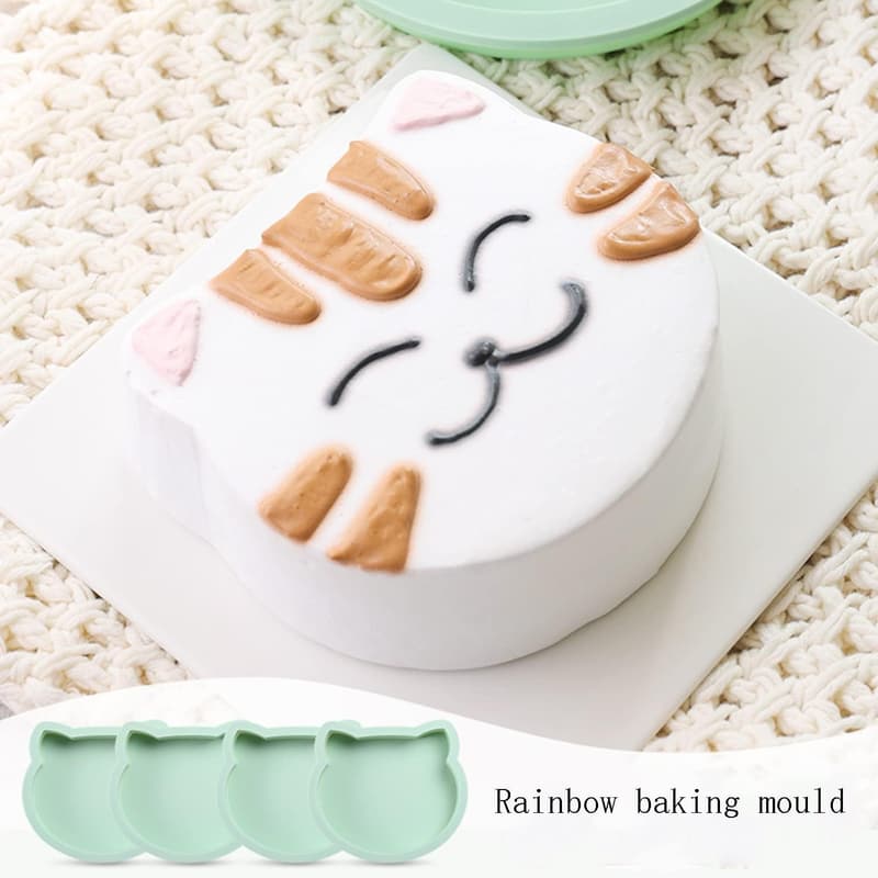 6-Inch Silicone Layer Cake Pans Set for Baking
