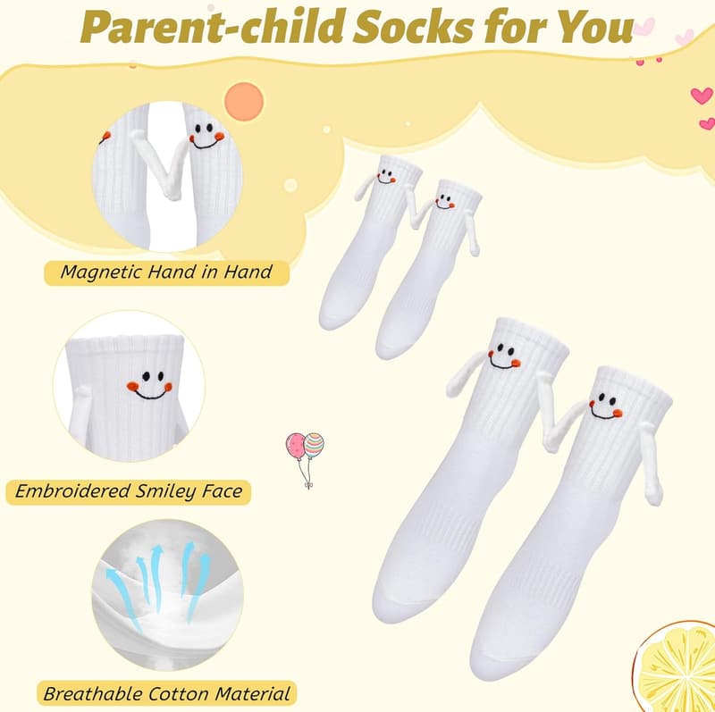 Funny Hand Holding Socks Magnet for Mom and Family