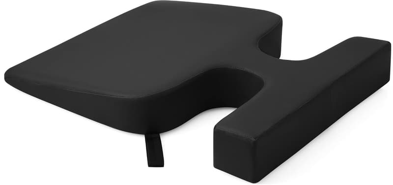 Upgraded Breast Pillow for Massage Tables - Wedge Cushion (Black)
