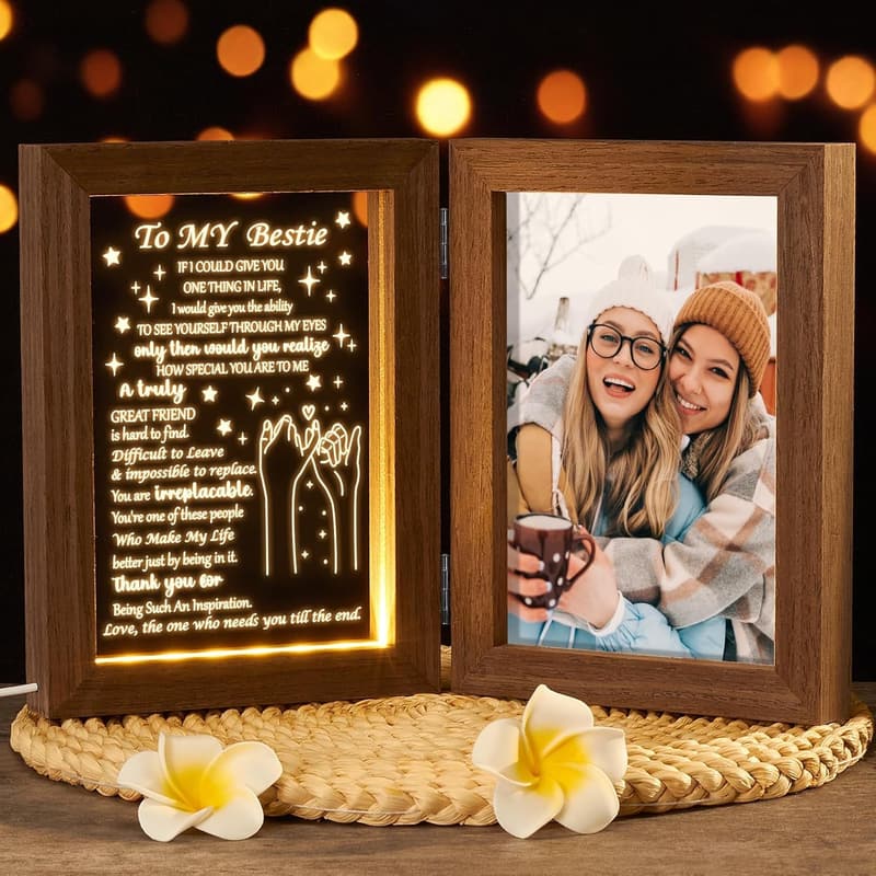 Sister Picture Frame with Night Light - Perfect Birthday Gift