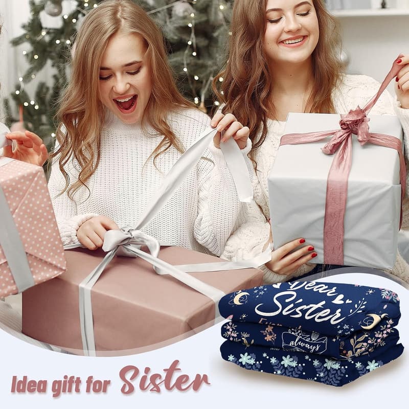 Happy Birthday Sister Anti-Pilling Throw Blanket 50'' x 60''