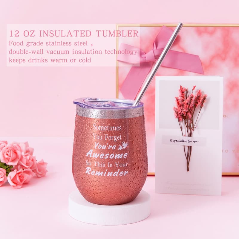 Pink Self-Care Gift Basket for Women's Birthdays