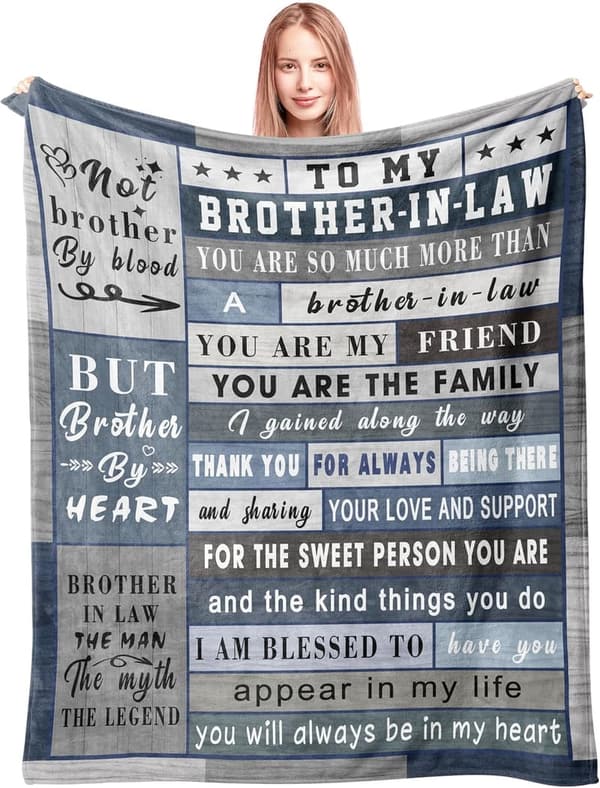 Brother-in-Law Father's Day Ultra Soft Plush Blanket 60