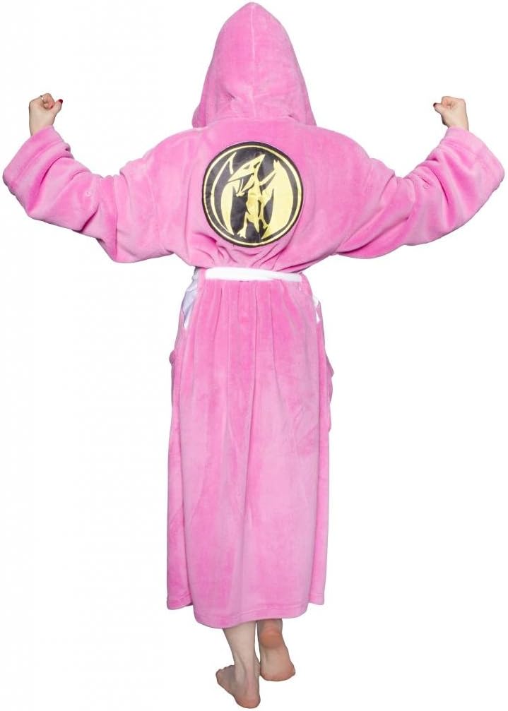 Power Rangers Mighty Morphin Men's Robe, One Size