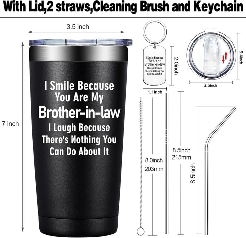Brother-in-Law Tumbler Cup 20oz - Gifts for Any Occasion