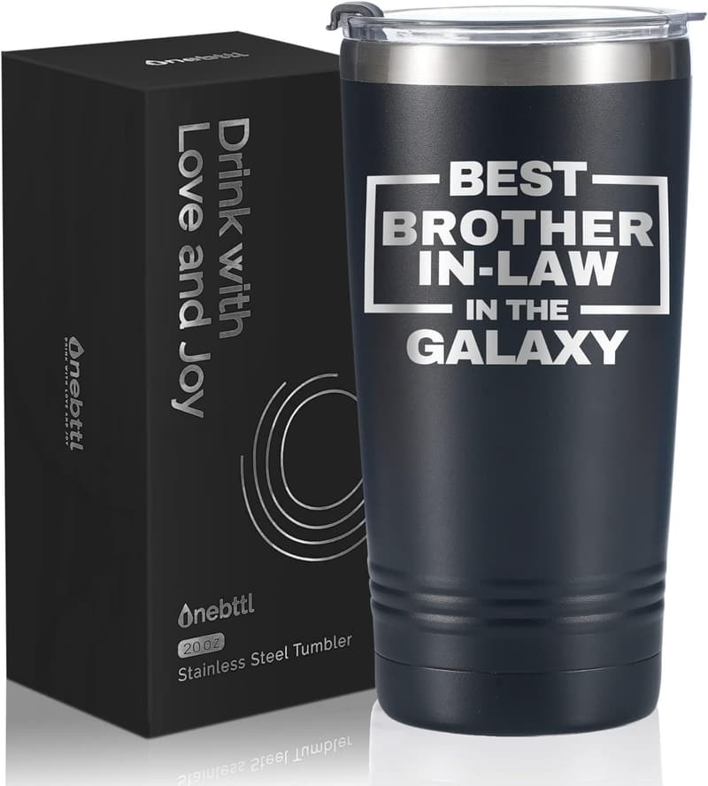 Funny Travel Mug for Brother-in-Law – 20 oz Stainless Steel