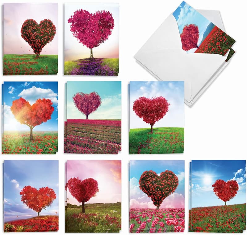 Valentine's Day Bulk Card Set - 20 Assorted Designs