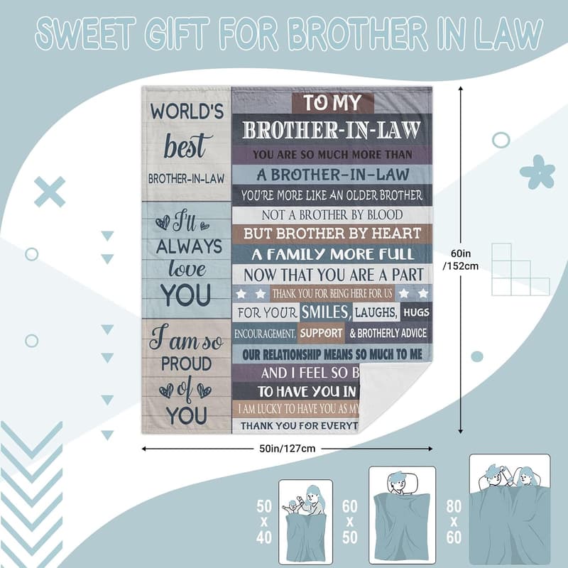 Brother's Wedding Gift Blanket - 60