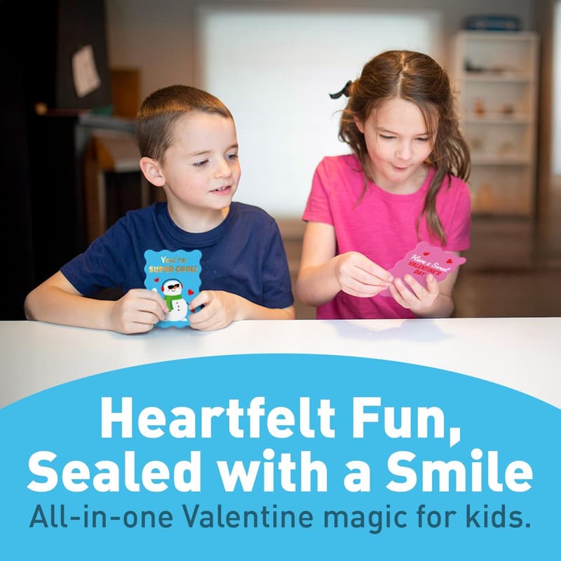 Funny Valentine's Cards for Kids - 36 Double-Sided Classroom Cards