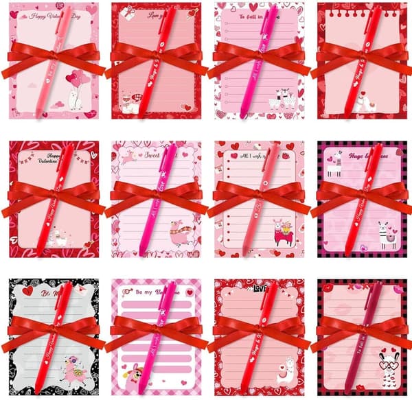 Employee Appreciation Gift Set: 12 Motivational Sticky Notes & Pens