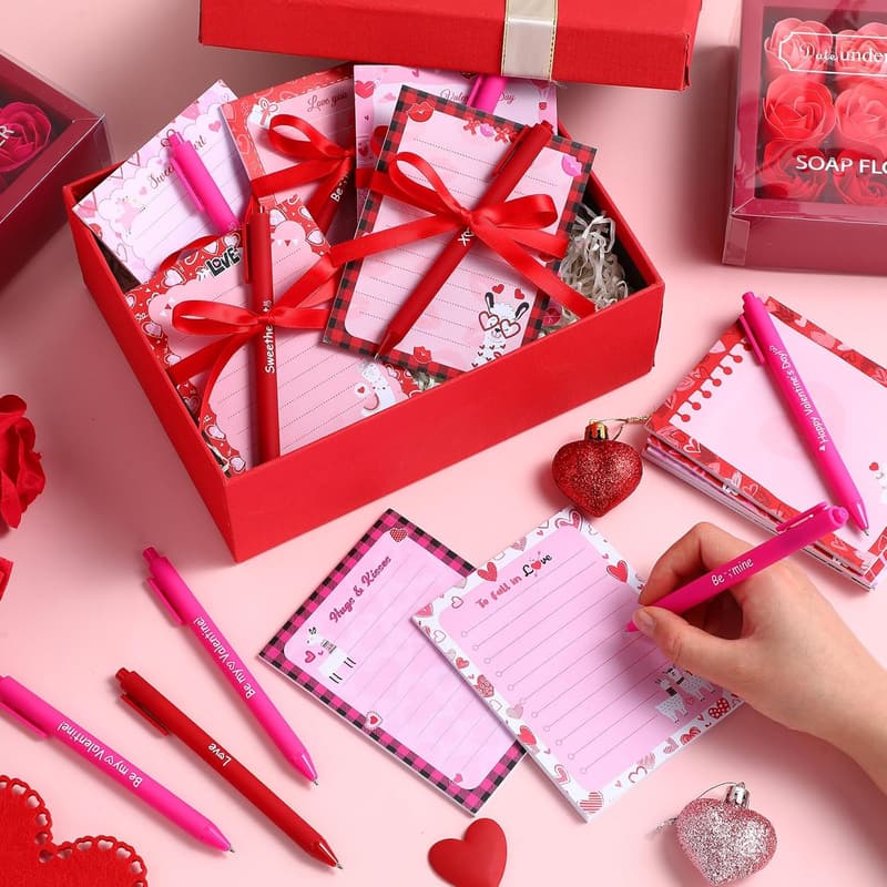 Employee Appreciation Gift Set: 12 Motivational Sticky Notes & Pens