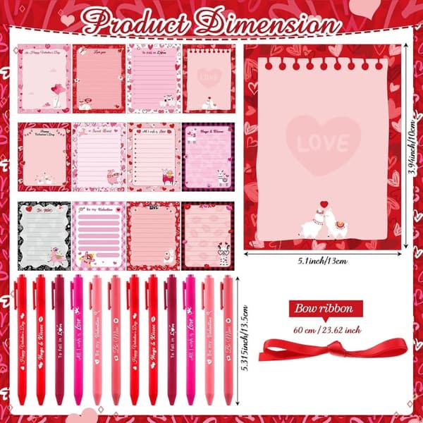 Employee Appreciation Gift Set: 12 Motivational Sticky Notes & Pens