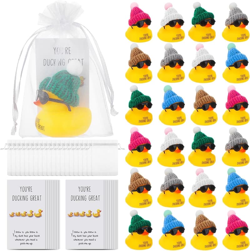 Graduation Employee Inspirational Mini Rubber Ducks Set