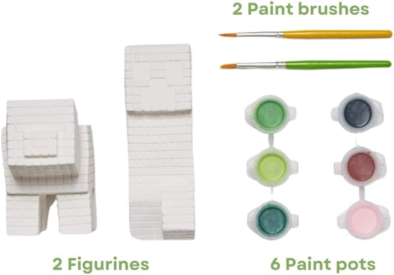 Minecraft Paint Your Own Figurines Arts and Crafts Set for Kids