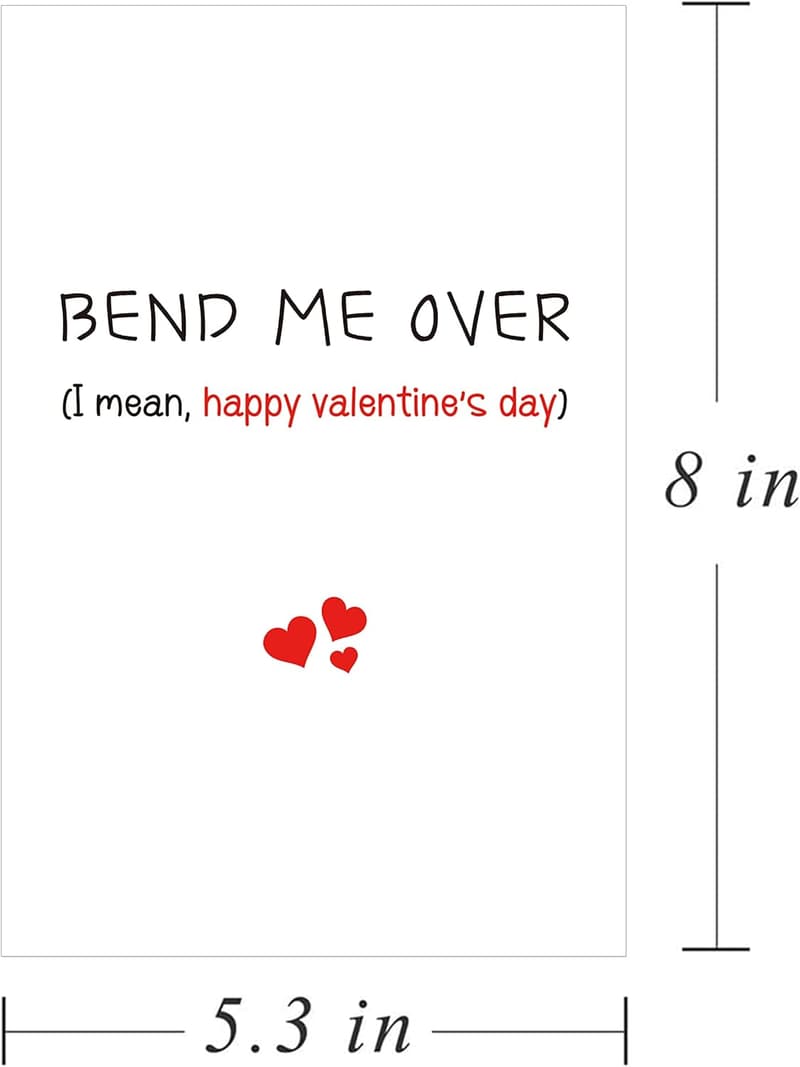 Funny Valentine's Day Card for Him - Raunchy Humor Gift