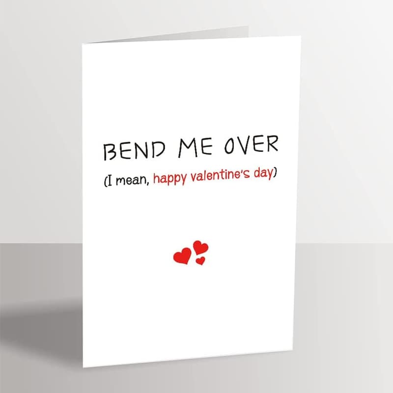 Funny Valentine's Day Card for Him - Raunchy Humor Gift