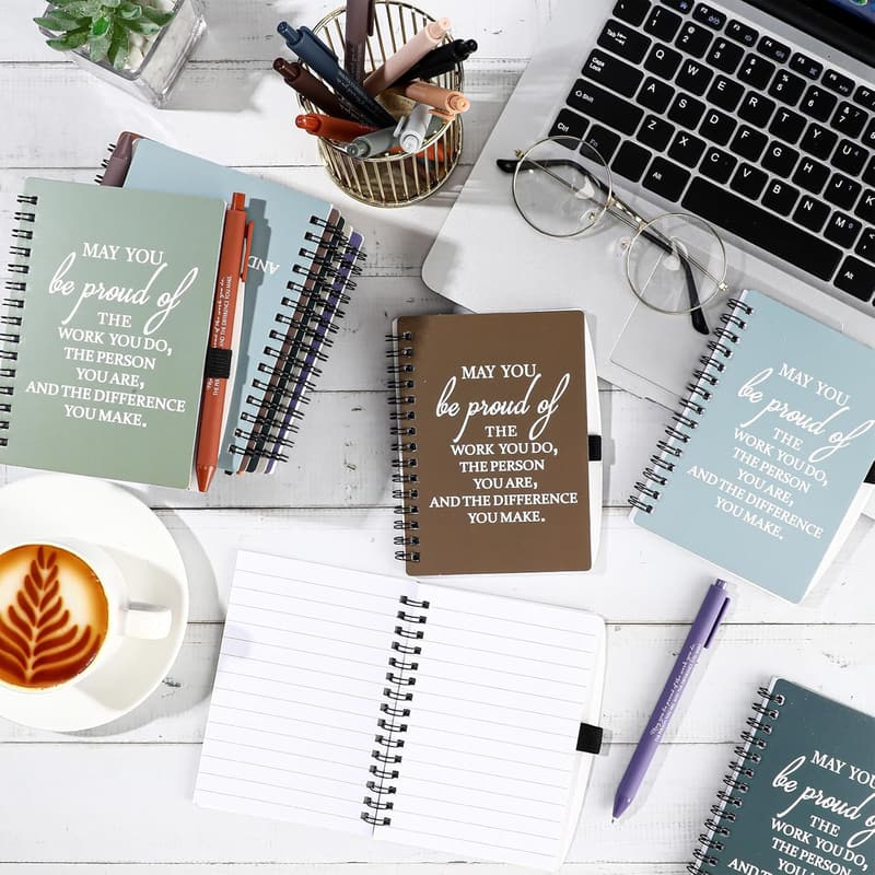 Employee Appreciation Gift Set: Inspirational Notebooks & Pens