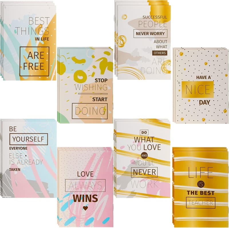 Valentine's Day Mini Motivational Notebooks - 48 Pcs Set