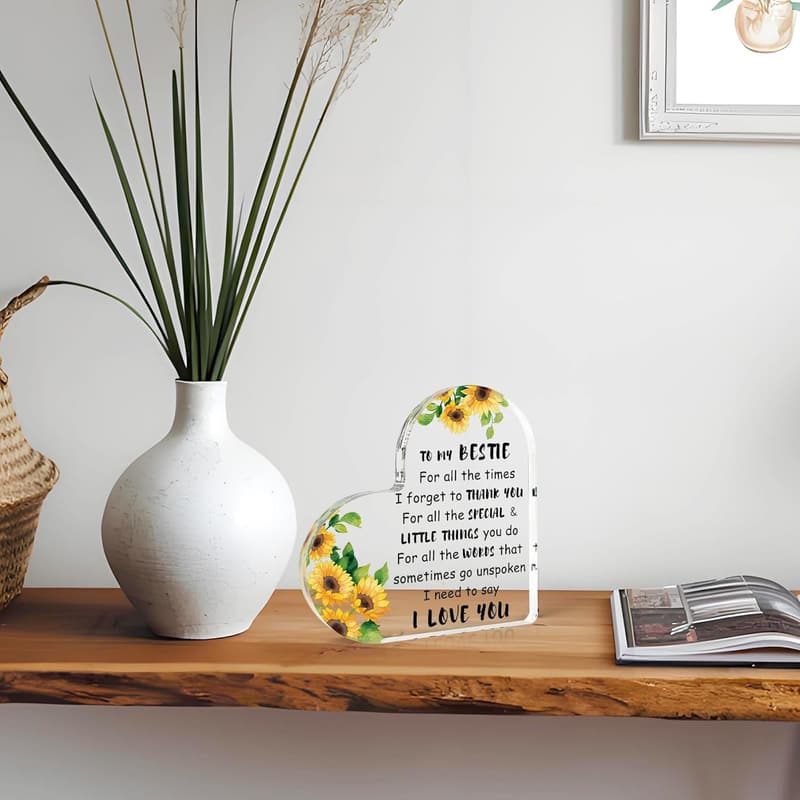 Friendship Birthday Gifts: Acrylic Desk Decor for Women
