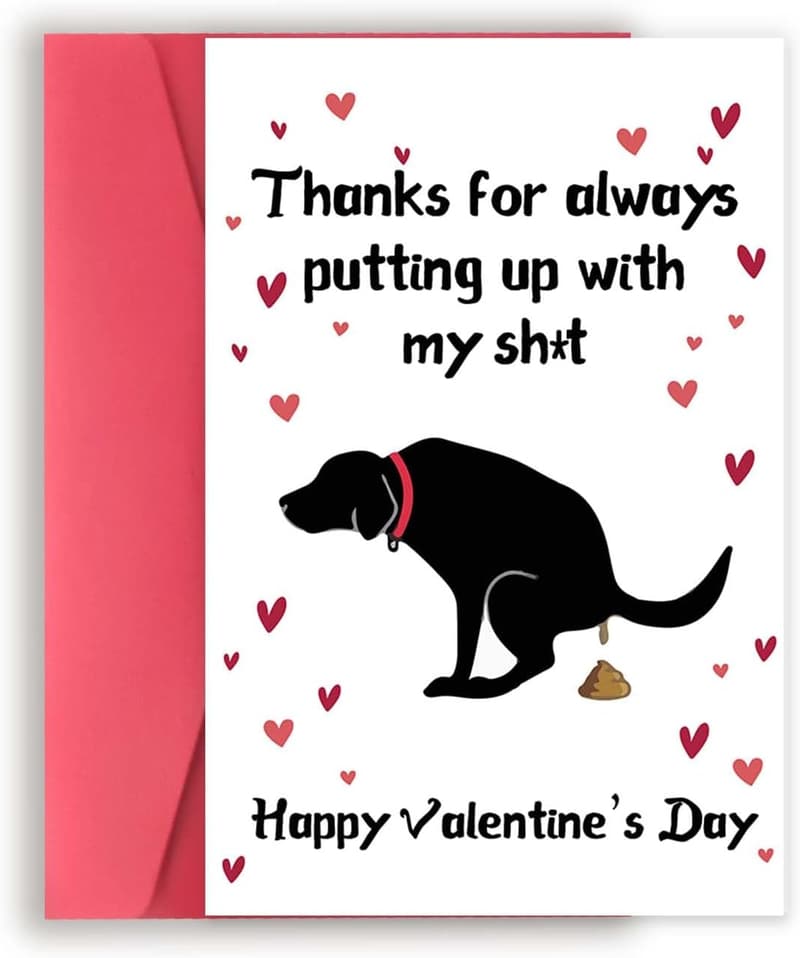 Funny Valentine's Day Card for Dog Moms and Dads
