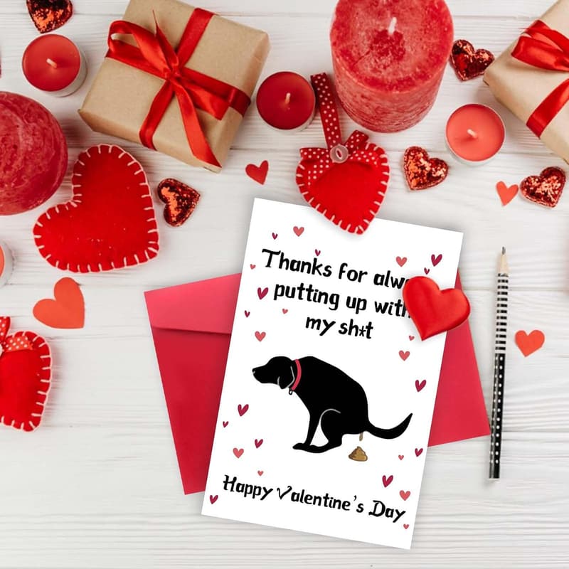 Funny Valentine's Day Card for Dog Moms and Dads