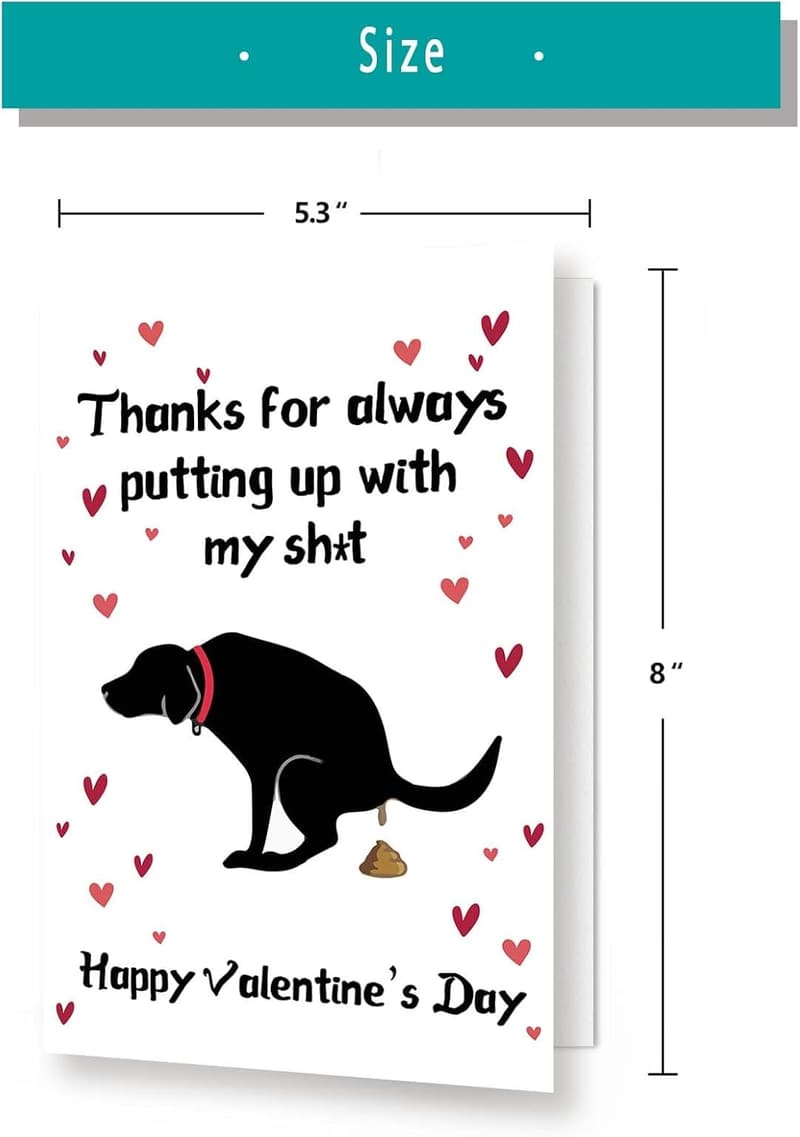 Funny Valentine's Day Card for Dog Moms and Dads
