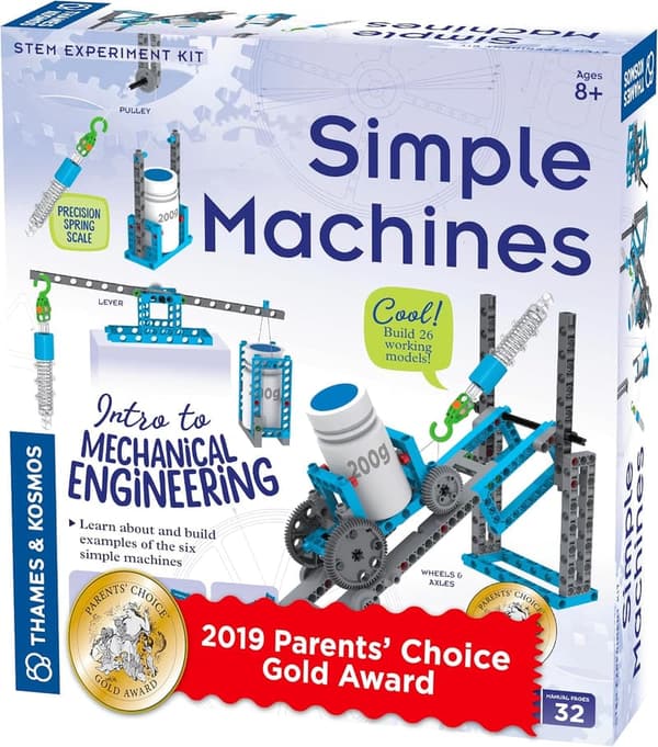 Simple Machines Science Kit: Build 26 Mechanical Models