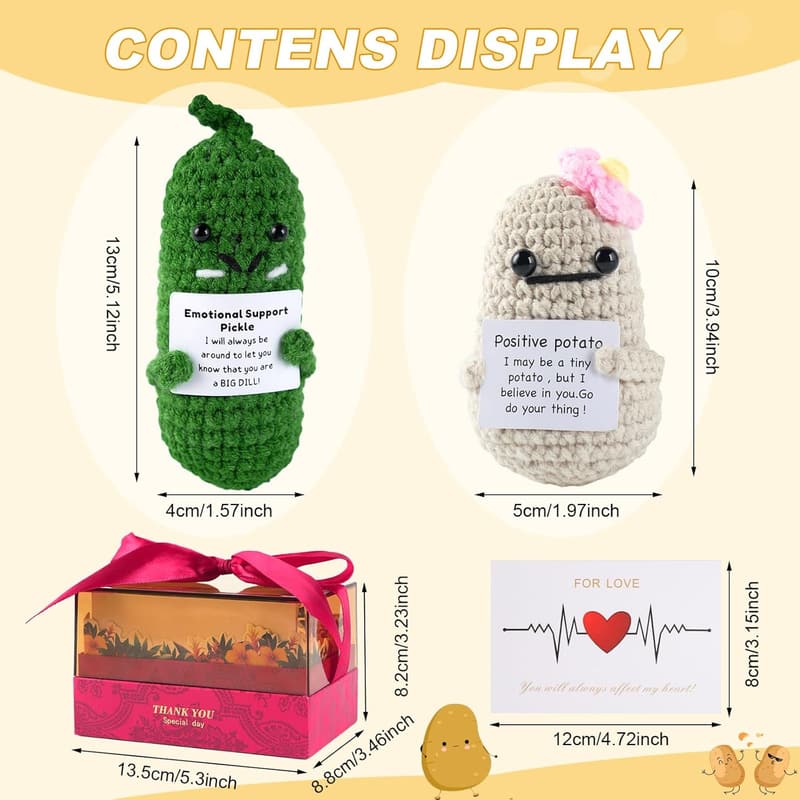 Cheerful Mini Crochet Animals Gift Box for Women’s Birthday