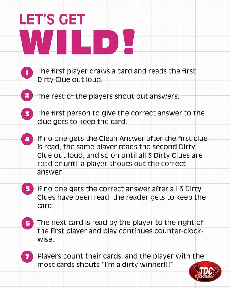 Bachelorette Party Dirty Minds Card Game