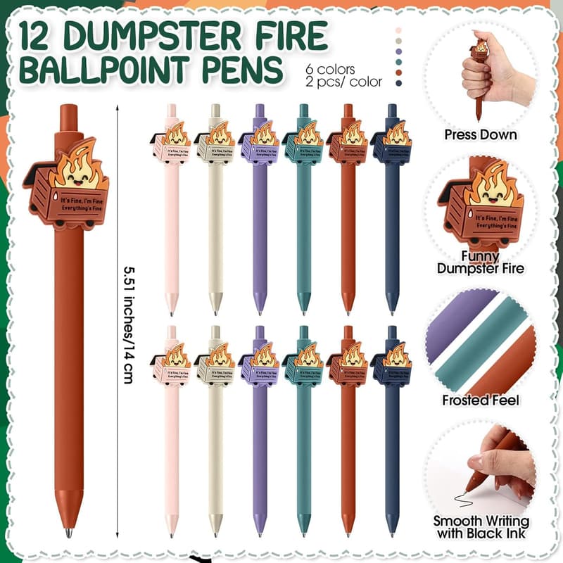 Graduation Gifts Set: Funny Pens, Keychains, & Bookmarks