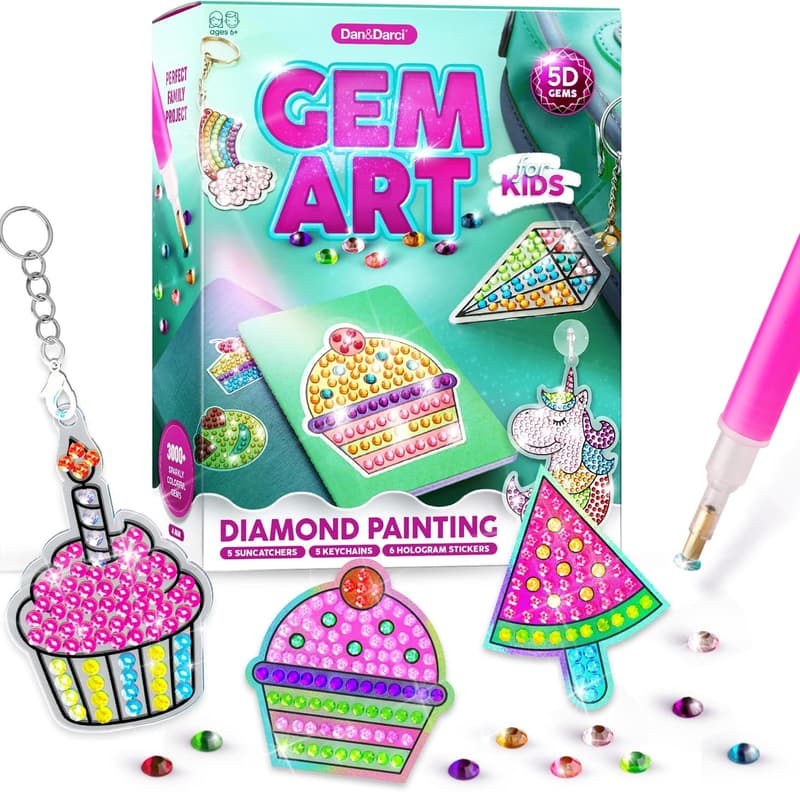 Kids' Gem Art Kit - Diamond Painting Craft for Ages 6-12