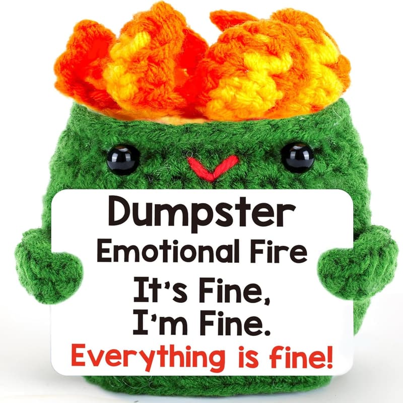 Emotional Support Crochet Animal - Stress Relief Gift for All