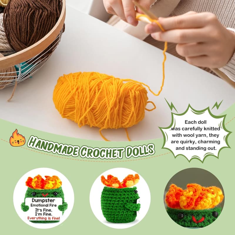 Emotional Support Crochet Animal - Stress Relief Gift for All