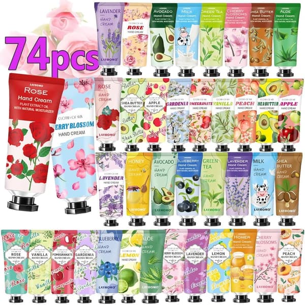 Easter Hand Cream Gift Set - 74 Travel Size Lotions for Women