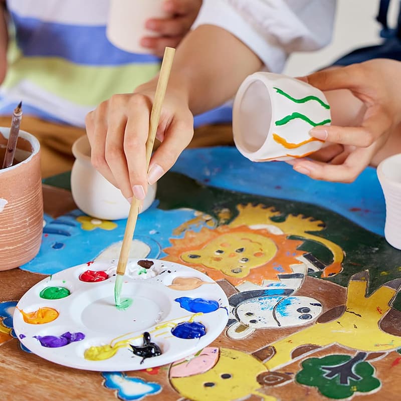 Kids’ Pottery Wheel Art Kit with Air Dry Clay – Ages 8-12