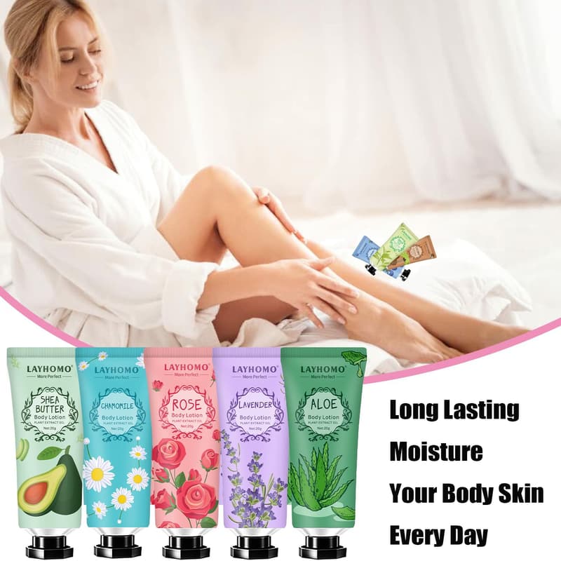 Travel Size Body Lotion Gift Set – 20 Pack for Women & Men