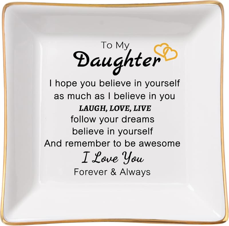 Jewelry Dish for Daughter - Perfect for Birthdays & Special Occasions