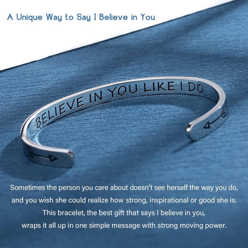 Inspirational Adjustable Bracelets for Teens & Women - Gift Set